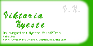 viktoria nyeste business card